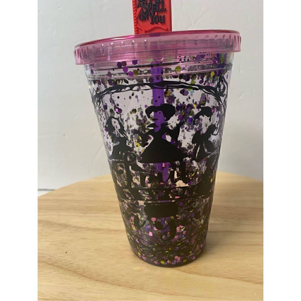 Hocus Pocus Sanderson sisters snow globe acrylic tumbler